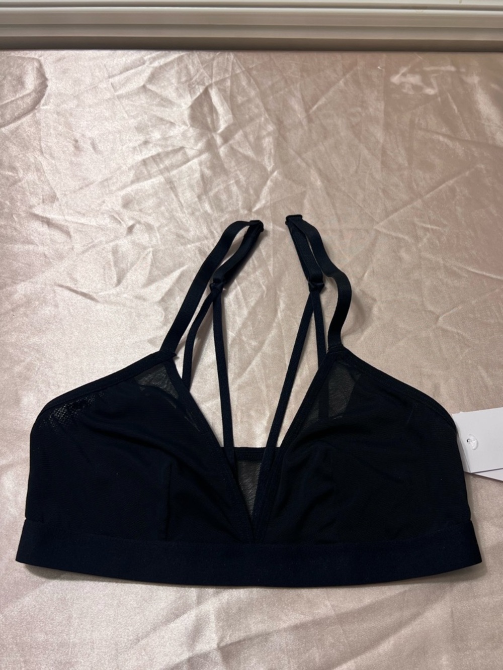 Auden NWT Black Mesh Bralette Size XS